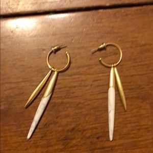 Stella & Dot Quill earrings 3 n 1